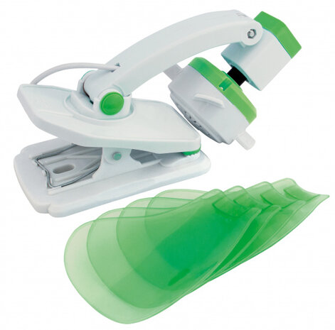 ventilator opvouwbaar 40 x 15 x 32 cm ABS groen/wit