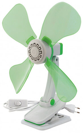 ventilator opvouwbaar 40 x 15 x 32 cm ABS groen/wit