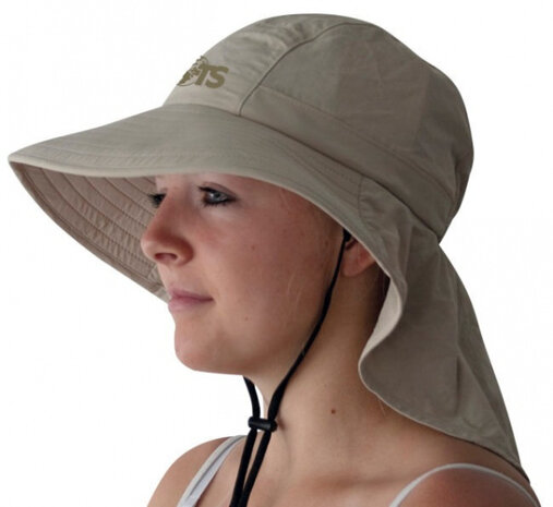 zonnehoed polyester beige one-size