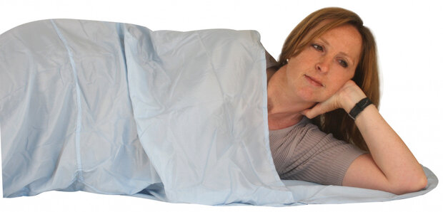 lakenzak Cotton Inlet envelop katoen grijs/beige