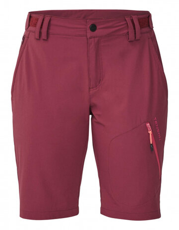 outdoorshort Atria dames polyamide/spandex donkerrood mt 36