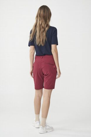 outdoorshort Atria dames polyamide/spandex donkerrood mt 36