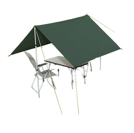 tarp 3 50% UV bescherming 300 x 300 cm polyester groen