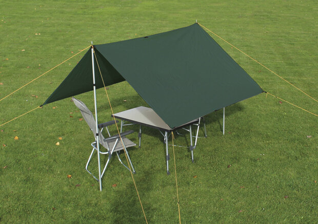 tarp 3 50% UV bescherming 300 x 300 cm polyester groen