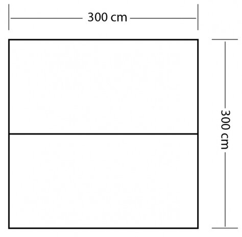 tarp 3 50% UV bescherming 300 x 300 cm polyester groen