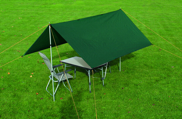 tarp 4 50% UV bescherming 400 x 300 cm polyester groen