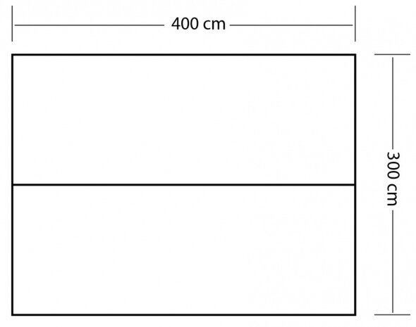 tarp 4 50% UV bescherming 400 x 300 cm polyester groen