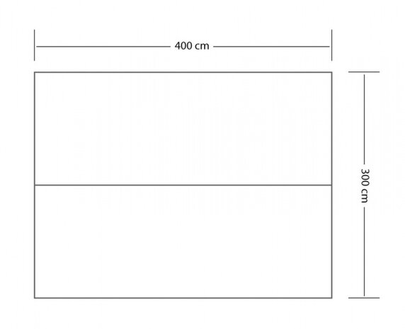tarp 4 400 x 300 cm polyester/katoen/BTC bruin