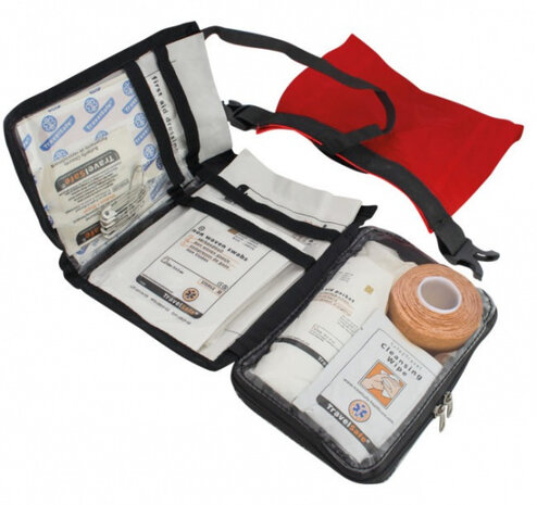 Ehbo-set Waterproof 15 x 11 cm polyester rood 45-delig