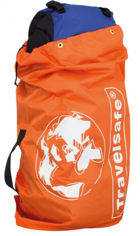 transporthoes backpack 85 liter polyester oranje