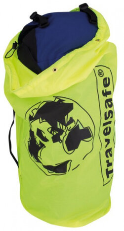transporthoes backpack 85 liter polyester geel