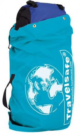 transporthoes backpack 75 liter polyester blauw