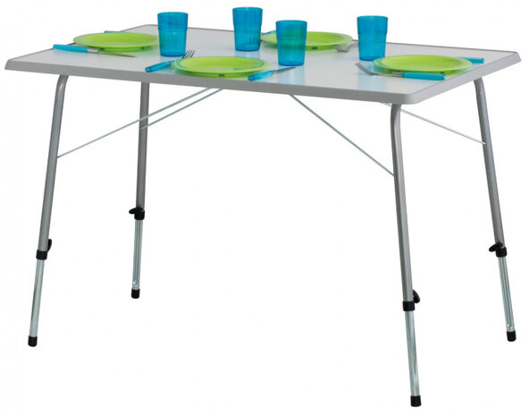 campingtafel Vence 100 x 68 cm sevelit/staal grijs