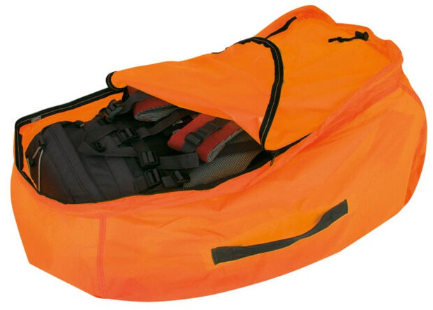 transport- en regenhoes 85 liter polyester oranje