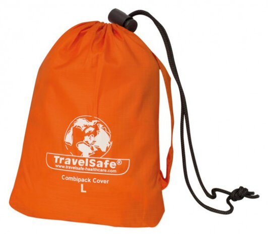transport- en regenhoes 85 liter polyester oranje