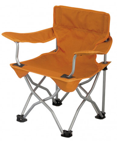 campingstoel Ardeche junior 34 x 27 cm staal oranje