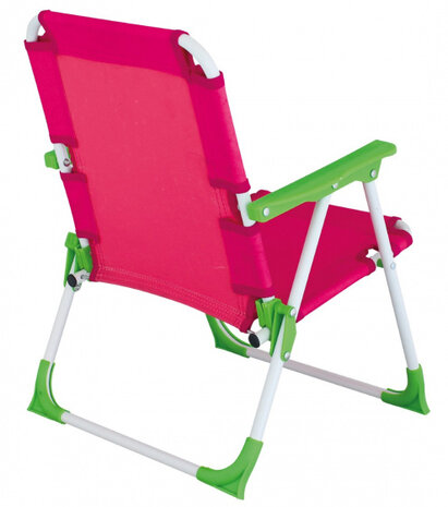campingstoel Nicky junior 46 cm polyester/staal roze