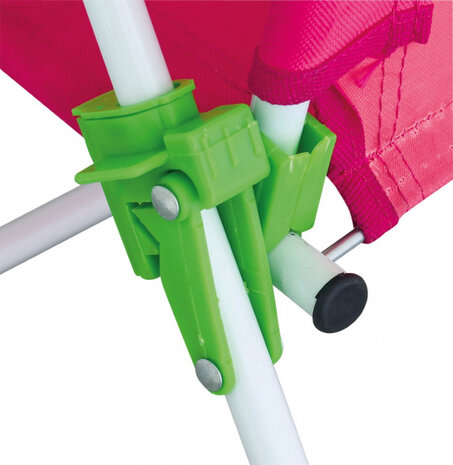 campingstoel Nicky junior 46 cm polyester/staal roze