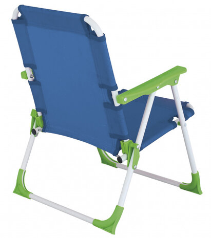 campingstoel Nicky junior 46 cm polyester/staal blauw