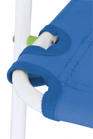 campingstoel Nicky junior 46 cm polyester/staal blauw