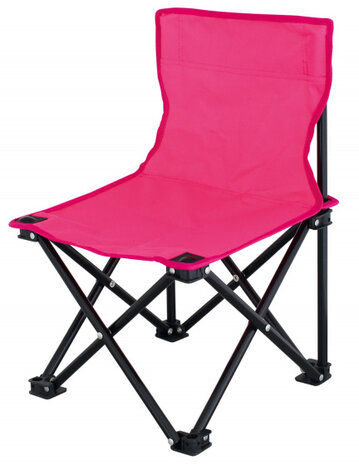 kinderstoel Lille 47 x 30 cm polyester/staal roze