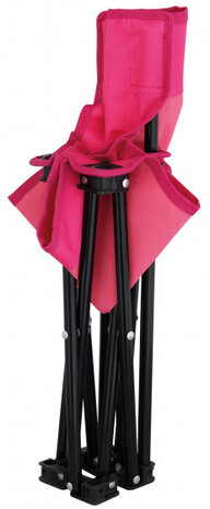 kinderstoel Lille 47 x 30 cm polyester/staal roze
