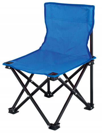 kinderstoel Lille 47 x 30 cm polyester/staal blauw