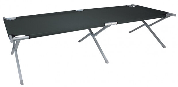 veldbed Cannes 190 x 66 cm polyester/aluminium grijs