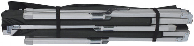veldbed Cannes 190 x 66 cm polyester/aluminium grijs