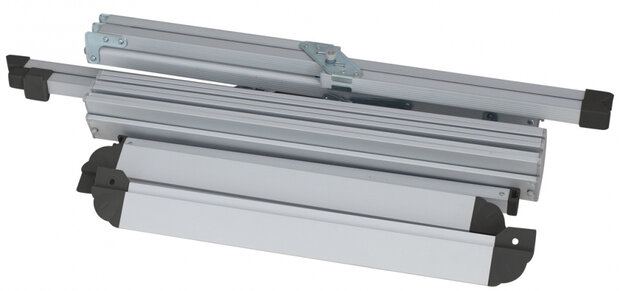 campingtafel St.Pierre 110 x 72 x 70 cm aluminium grijs