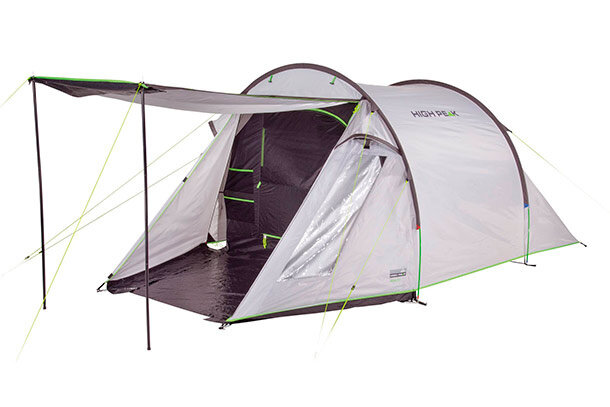 tunneltent Ascoli 3-persoons 360 x 180 x 130 cm grijs