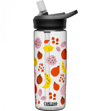 drinkfles Eddy+ Fruit Salad 600 ml tritan grijs
