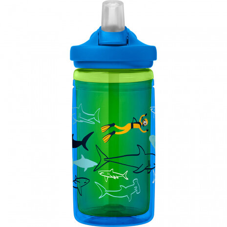 drinkfles Eddy+ Kids ge&iuml;soleerd 400 ml tritan blauw