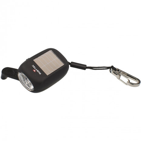 mini-zaklamp Kao Clip led solar 4,6 cm ABS zwart