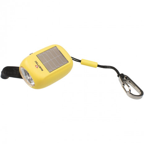 mini-zaklamp Kao Clip led solar 4,6 x 3,1 cm ABS geel