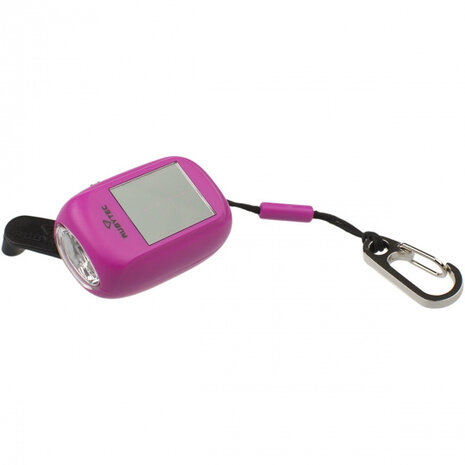 mini-zaklamp Kao Clip led solar 4,6 cm ABS roze