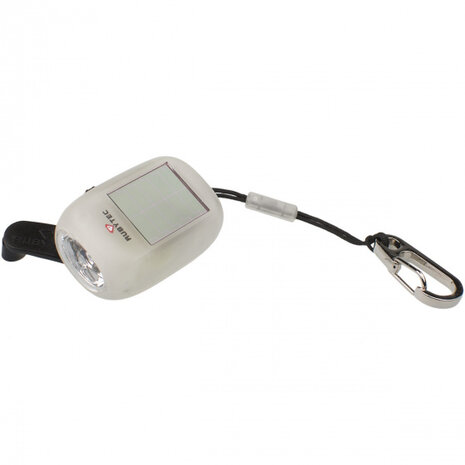 mini-zaklamp Kao Clip led solar 4,6 cm ABS wit