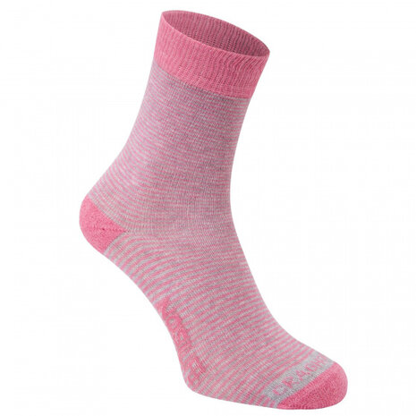 sokken NosiLife dames grijs/roze maat 35-38 twin-pack
