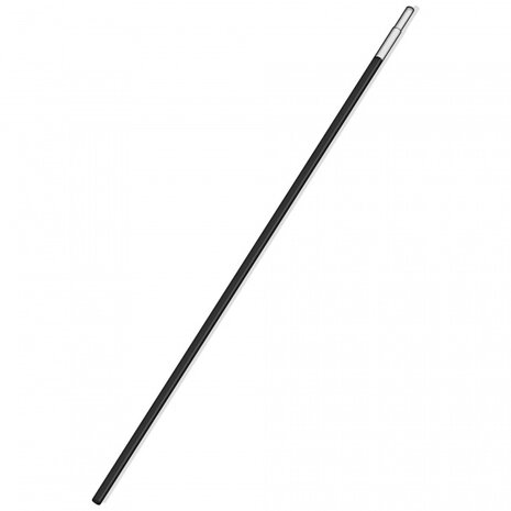 tentstok 65 cm fiberglass zwart