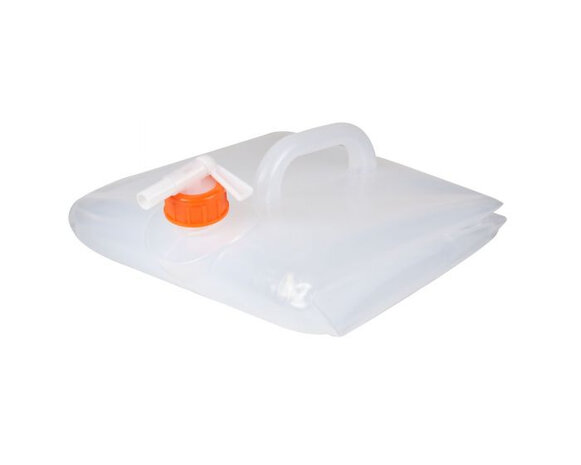watertank opvouwbaar met kraan 20 liter transparant