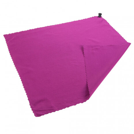 reishanddoek 40 x 40 cm polyester/polyamide roze