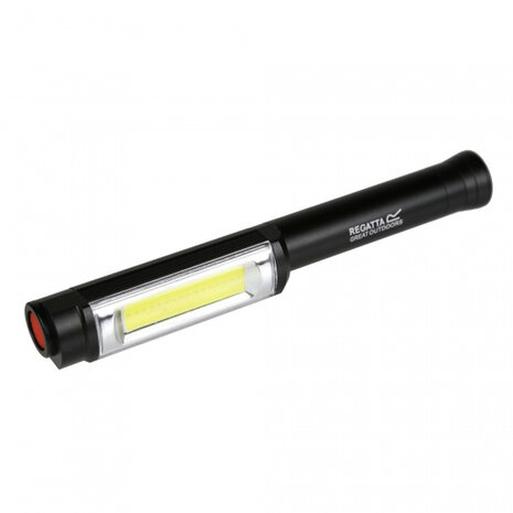 zaklamp led batterij 300 lm 10 cm aluminium zwart/geel