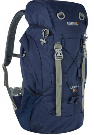 backpack Survivor 35 liter 55 x 27,5 cm polyester navy