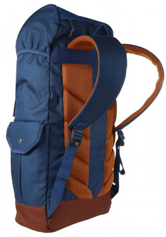 backpack Stamford 30 liter polyester blauw/bruin