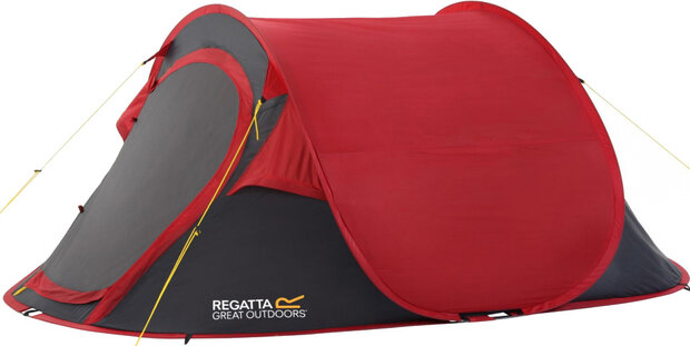 pop-up tent Malawi 2-persoons 230 x 140 x 100 cm rood