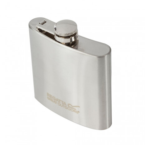 heupfles 170 ml staal zilver