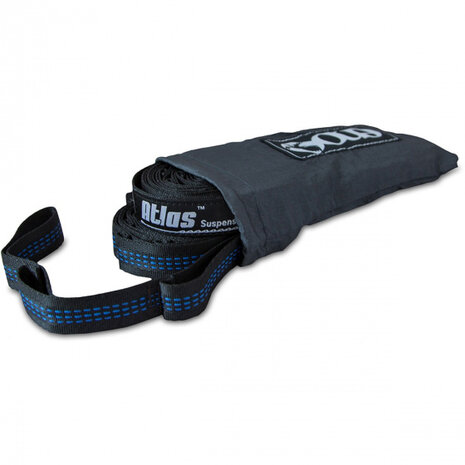 ophangsysteem hangmat 2,8 m polyester zwart/blauw