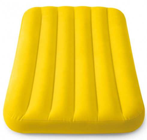 kinderluchtbed Cozy 157 x 88 x 18 cm vinyl geel