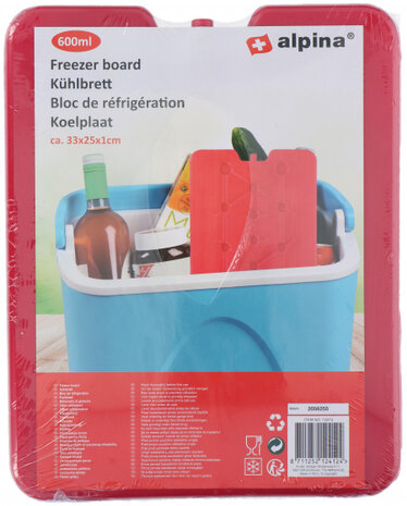 koelplaat 32 x 25 cm polypropyleen rood