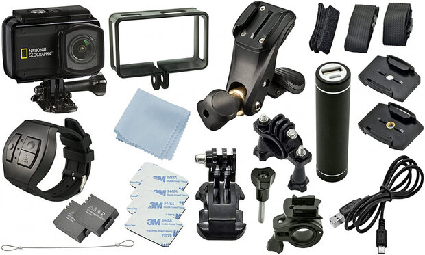action-camera HD Explorer 4 zwart 23-delig